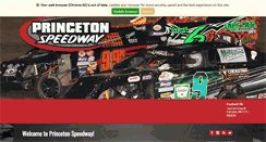 Desktop Screenshot of princetonspeedway.com